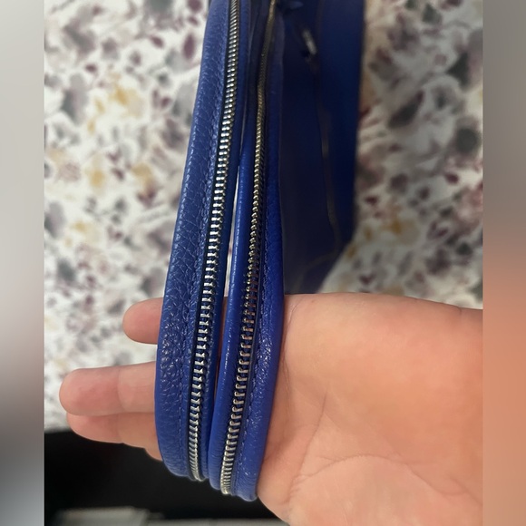 Botkier Soho Leather Tote Bag Blue - Picture 12 of 14